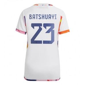 Belgien Michy Batshuayi #23 kläder Kvinnor VM 2022 Bortatröja Kortärmad